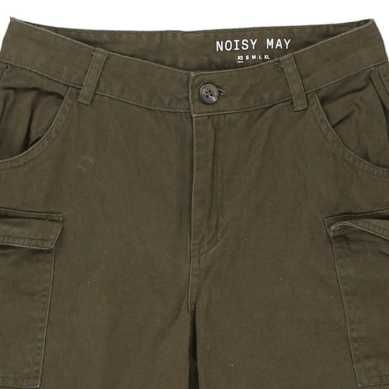 Pre-Loved khaki Noisy May Cargo Shorts - womens 27" waist