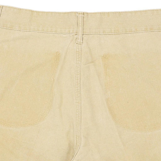 Vintage cream Fade Out Denim Shorts - womens 30" waist