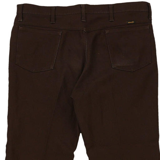 Vintage brown Wrangler Trousers - mens 37" waist