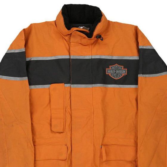 Vintage orange Harley Davidson Jacket - mens small