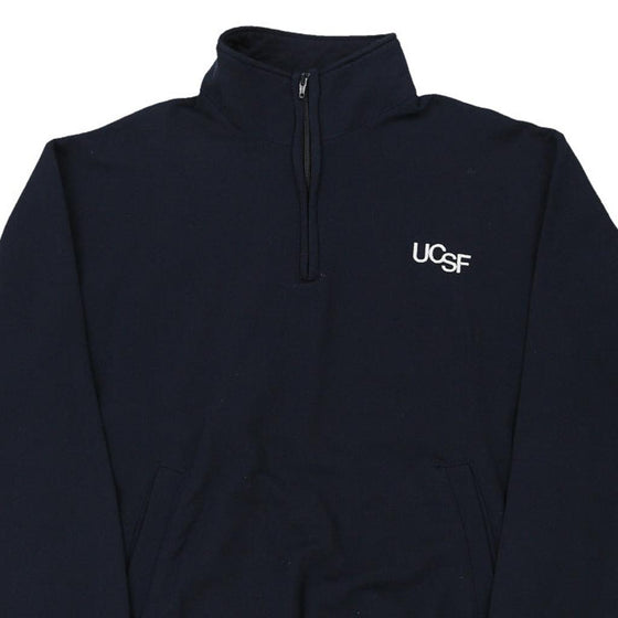 Vintage black Ucsf Champion 1/4 Zip - mens large