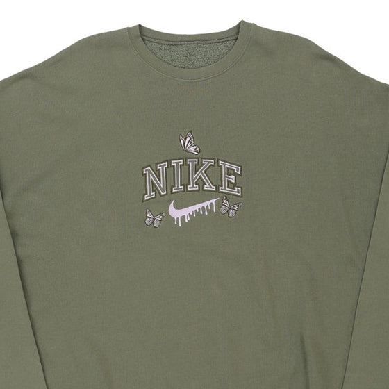 Vintage green Bootleg Nike Sweatshirt - womens xxx-large