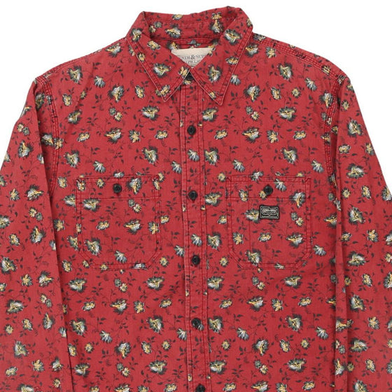 Vintage red Denim & Supply Ralph Lauren Patterned Shirt - mens medium