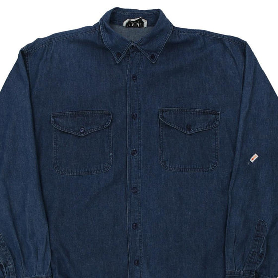 Vintage blue Jazzman Denim Shirt - mens x-large