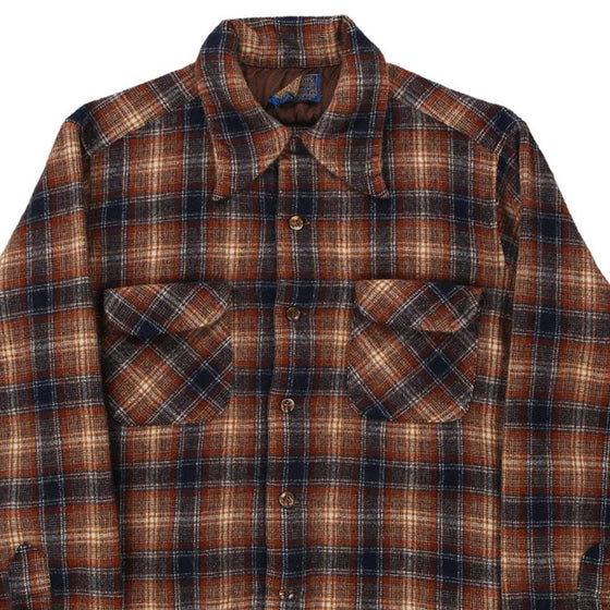 Vintage brown Made in USA, 1970s, Age 10-12 Pendleton Overshirt - boys large