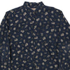 Vintage navy Woolrich Patterned Shirt - mens x-large