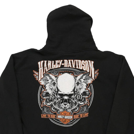 Vintage black Harley Davidson Hoodie - mens x-large