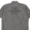 Vintage grey Harley Davidson Short Sleeve Shirt - mens x-large