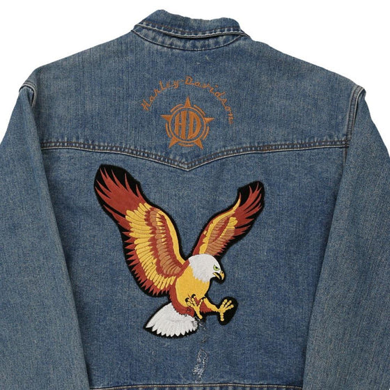 Vintage blue Harley Davidson Denim Jacket - mens small