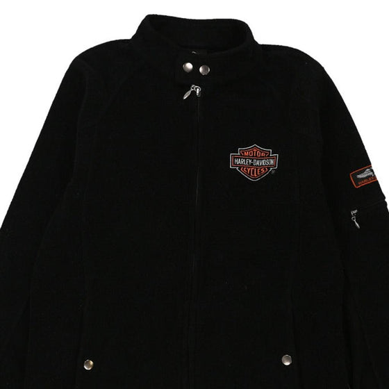 Vintage black St. Petersburg, FL Harley Davidson Fleece - womens large