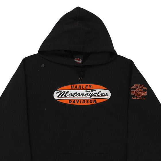 Vintage black Harley Davidson Hoodie - mens xx-large