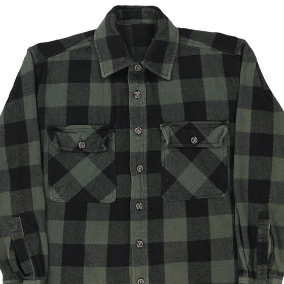 Vintage green Stillwater Supply Flannel Shirt - mens large