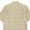 Vintage yellow Untied Patterned Shirt - mens medium