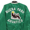 Vintage green Made in USA. Buena Park Aquatics, Coach Clark '75-'92 Delong Baseball Jacket - mens large