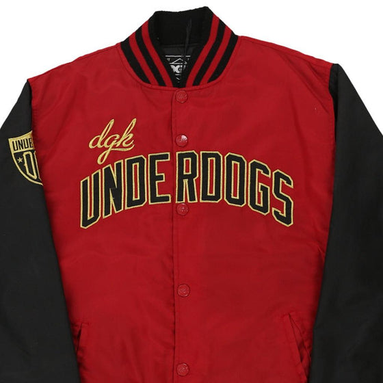 Vintage red Underdogs Dgk Baseball Jacket - mens large