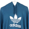 Vintage blue Adidas Hoodie - mens large