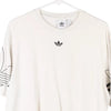 Vintage white Adidas T-Shirt - mens medium