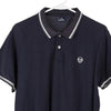 Vintage navy Sergio Tacchini Polo Shirt - mens x-large