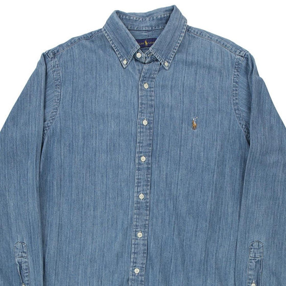 Vintage blue Ralph Lauren Denim Shirt - mens large