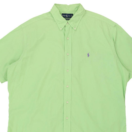 Vintage green Classic Fit Ralph Lauren Short Sleeve Shirt - mens x-large