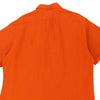 Vintage orange Custom Fit Ralph Lauren Short Sleeve Shirt - mens x-large