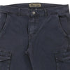 Vintage navy J.Sette Cargo Trousers - mens 34" waist