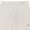 Vintage white Indian Motocycle Carpenter Shorts - mens 32" waist