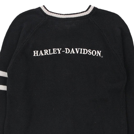 Vintage black Harley Davidson Zip Up - womens medium