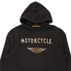 Vintage black Harley Davidson Hoodie - mens x-large