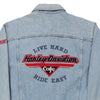 Vintage blue Harley Davidson Denim Jacket - mens small