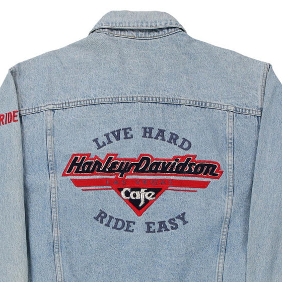 Vintage blue Harley Davidson Denim Jacket - mens small