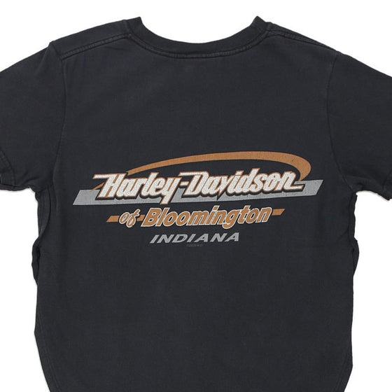 Vintage black Bloominigton, Indiana Harley Davidson T-Shirt - womens small