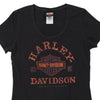 Vintage black Appleton, WI Harley Davidson T-Shirt - womens large