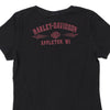 Vintage black Appleton, WI Harley Davidson T-Shirt - womens large