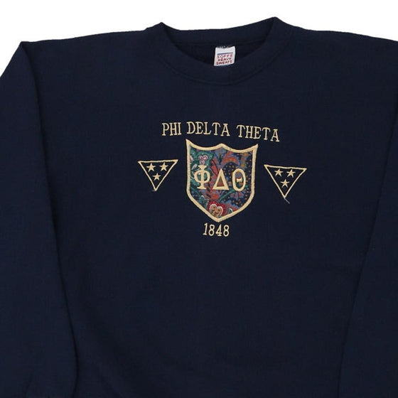 Vintage navy Made in U.S.A. Phi Delta Theta Soffe Sweatshirt - womens large