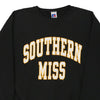 Vintage black Southern Miss Russell Athletic Sweatshirt - mens medium