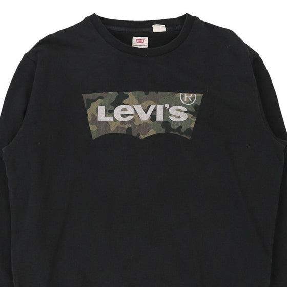 Vintage black Levis Sweatshirt - mens medium