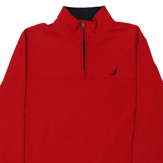 Vintage red Nautica 1/4 Zip - mens large