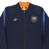 Vintage navy FC Barcelona Nike Zip Up - mens x-large