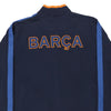 Vintage navy FC Barcelona Nike Zip Up - mens x-large