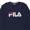 Vintage navy Fila Sweatshirt - mens x-large