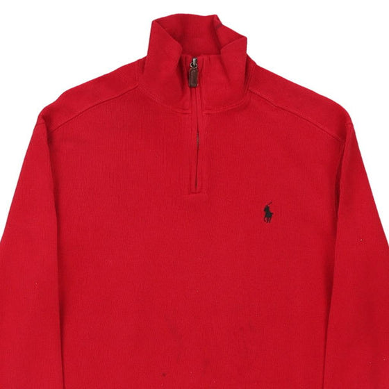 Vintage red Ralph Lauren 1/4 Zip - mens small