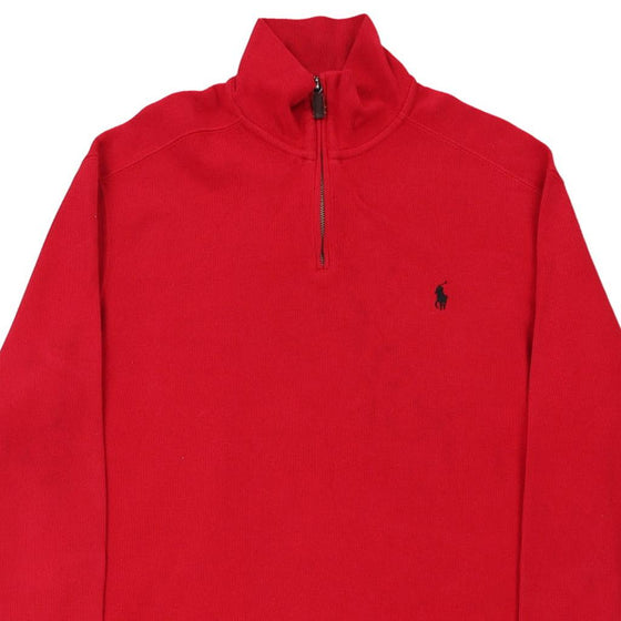 Vintage red Ralph Lauren 1/4 Zip - mens large