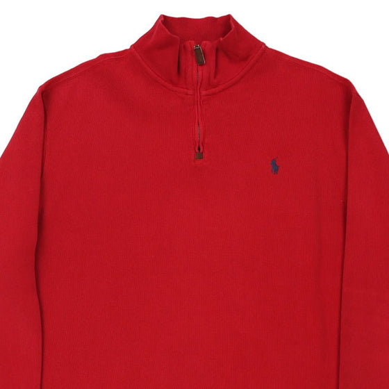 Vintage red Ralph Lauren 1/4 Zip - mens x-large