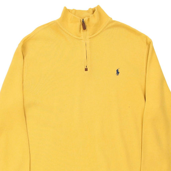 Vintage yellow Ralph Lauren 1/4 Zip - mens x-large