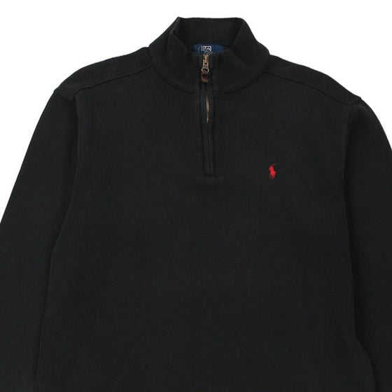 Vintage black Age 14 Ralph Lauren 1/4 Zip - boys x-large