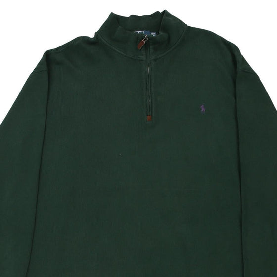 Vintage green Ralph Lauren 1/4 Zip - mens xxx-large