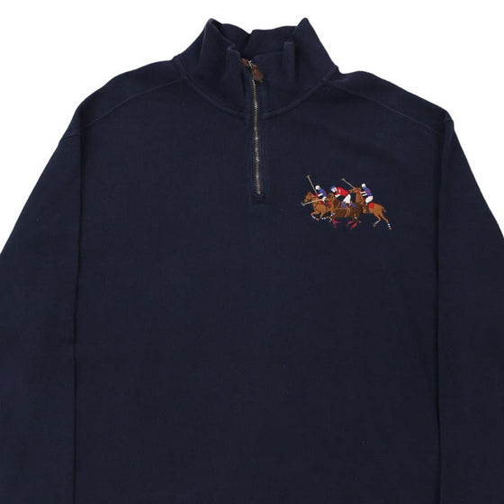 Vintage navy Ralph Lauren 1/4 Zip - mens xx-large