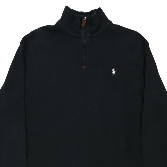 Vintage black Ralph Lauren 1/4 Zip - mens large