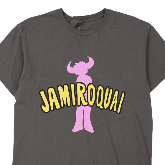 Vintage grey Jamiroquai T-Shirt - mens medium